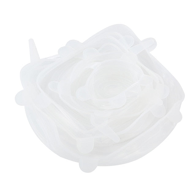 white- Silicon Stretch  Lids Food Wrap-bowl, high style food  Cover  Kitchen accessories.