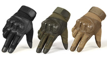 Load image into Gallery viewer, Touch Screen Tactical Gloves PU Leather Army Military Combat Airsoft Sports Cycling Paintball Hunting Full Finger Glove Men
