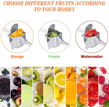 Load image into Gallery viewer, Manual Juice Squeezer Aluminum Alloy Hand Pressure Orange Juicer Pomegranate Lemon Squeezer Kitchen Accessories
