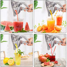 Load image into Gallery viewer, Manual Juice Squeezer Aluminum Alloy Hand Pressure Orange Juicer Pomegranate Lemon Squeezer Kitchen Accessories

