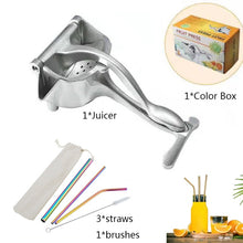 Load image into Gallery viewer, Manual Juice Squeezer Aluminum Alloy Hand Pressure Orange Juicer Pomegranate Lemon Squeezer Kitchen Accessories
