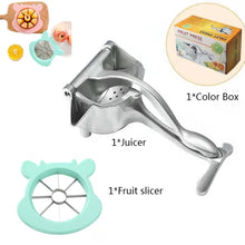 Load image into Gallery viewer, Manual Juice Squeezer Aluminum Alloy Hand Pressure Orange Juicer Pomegranate Lemon Squeezer Kitchen Accessories
